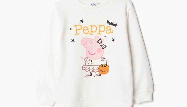 000041137827041 Aplat Sweatshirt peppa pig brilha no escuro Bebé menina Branco 15,99