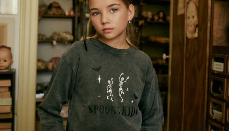 000041138478002 Shooting Sweatshirt de felpa halloween Menina Preto 15,99