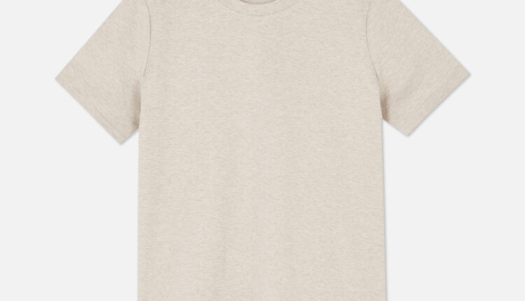 PRIMARK  The Edit – Beige Fitted Crew Tee £12, €14, �16, PLN60, CZK365, RON70