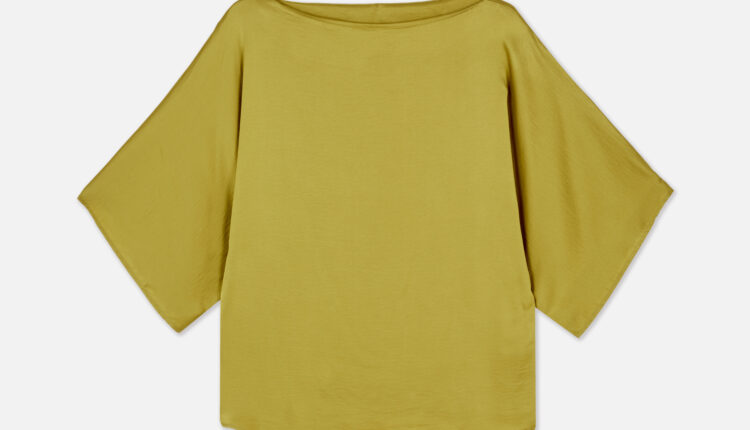 PRIMARK  The Edit –  Yellow Draped Top £14, €16, �18, PLN70, CZK415, RON80