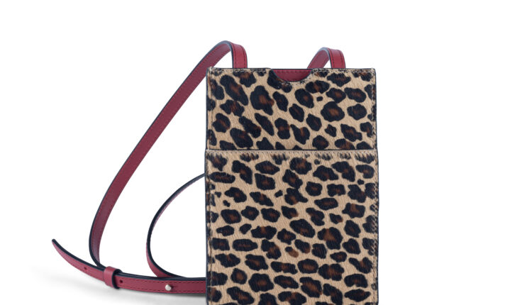 Maray Leather Crossbody Phone Bag Leopard _ 93 euros