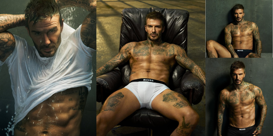 Beckham “incendeia” a internet com nova campanha de roupa interior da Hugo Boss