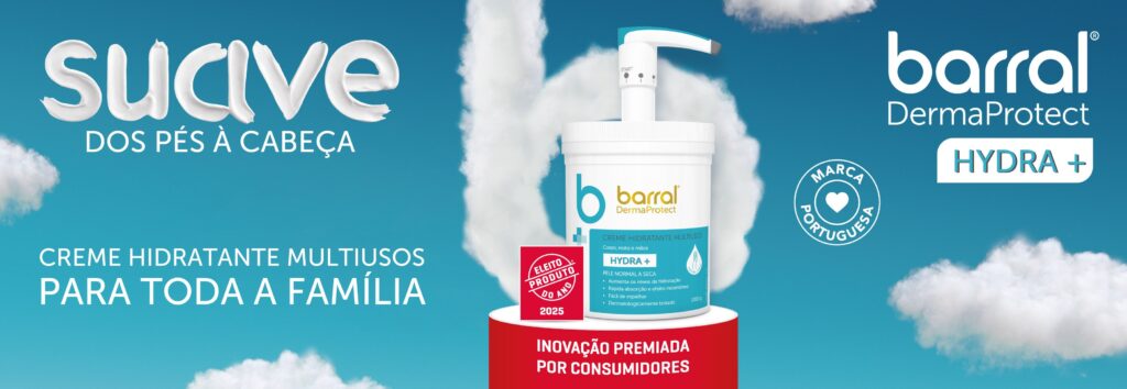 Barral DermaProtect Creme Hidratante Multiusos Hydra+ foi eleito Produto do Ano 2025