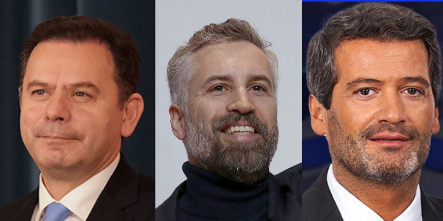 O que diz a linguagem corporal dos líderes das três maiores forças políticas? O perfil de Luís Montenegro, Pedro Nuno Silva e André Ventura