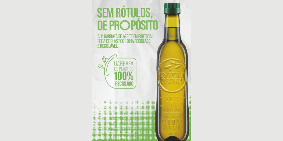 “Sem rótulo, de propósito”: Oliveira da Serra apresenta garrafa de azeite sustentável e sem etiqueta frontal